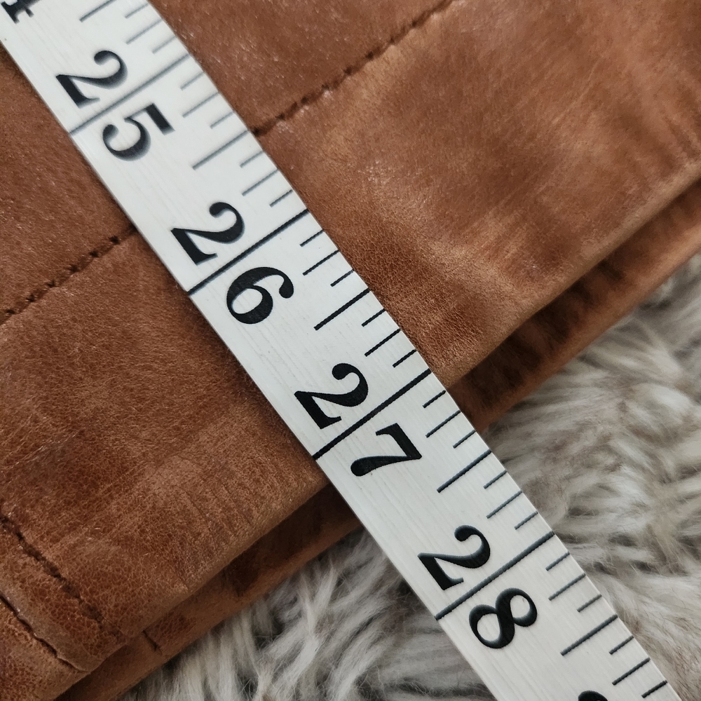 Free People We‎ The Free Skyline Leather Jacket In Caramel Brown - Picture 11 of 12